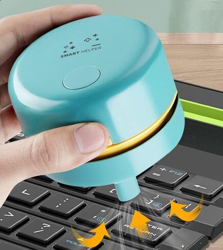 مكنسة كهربائية لسطح المكتب، مكنسة كهربائية صغيرة قابلة لإعادة الشحن الجدول الغبار مكنسة للمنزل والسيارة والمدرسة والمكتب وتنظيف الشعر والفتات والرماد والغبار BOREAS in Kuwait