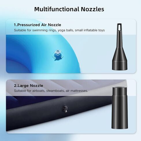 منفضة هواء مضغوطة - منفضة هواء كهربائية لاسلكية - 3 سرعات 90000 دورة في الدقيقة مع ضوء LED، منفضة هواء كهربائية قابلة لاعادة الشحن 7500mAh، بديل لعلب الهواء المضغوط لتنظيف الكمبيوتر in Kuwait