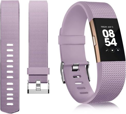 Tobfit 6 عبوات من الأربطة الرياضية المتوافقة مع Fitbit Charge 2 Bands للنساء والرجال، أشرطة معصم بديلة من السيليكون الناعم المقاوم للماء من أجل Fitbit Charge 2 / Charge 2 HR لتتبع اللياقة البدنية in Kuwait