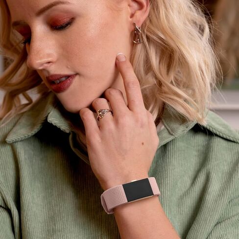 Tobfit 6 عبوات من الأربطة الرياضية المتوافقة مع Fitbit Charge 2 Bands للنساء والرجال، أشرطة معصم بديلة من السيليكون الناعم المقاوم للماء من أجل Fitbit Charge 2 / Charge 2 HR لتتبع اللياقة البدنية in Kuwait