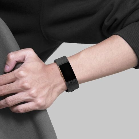 Tobfit 6 PACK Sport Bands Compatible with Fitbit Charge 2 Bands for Women Men, Soft Silicone Waterproof Straps Replacement Wristbands for Fitbit Charge 2 / Charge 2 HR Fitness Tracker in Kuwait