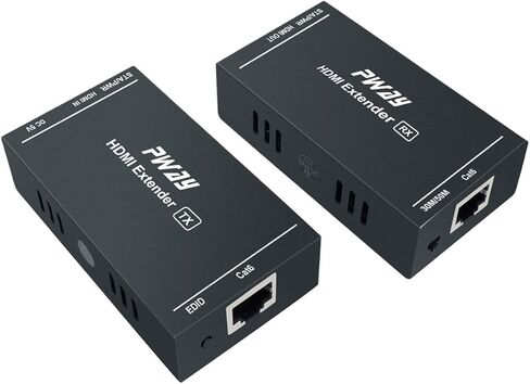موسع HDMI 1080p@60 هرتز، ثلاثي الأبعاد، عبر كابل Cat5e/Cat6/Cat 7 فردي عالي الدقة غير مضغوط يصل إلى 164 قدمًا (50 مترًا)، يدعم وظيفة EDID وPOC (جهاز الإرسال والاستقبال) in Kuwait
