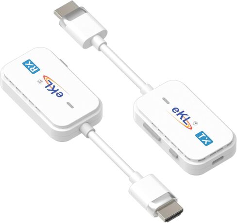 موسع HDMI اللاسلكي eKL 1080P@60 هرتز 98 قدمًا/30 مترًا يدعم 5 جيجا هرتز لبث صوت الفيديو من الكمبيوتر المحمول والكاميرا وصندوق الكابل وNetflix وPS5 إلى جهاز العرض وتوصيل HDTV وتشغيل بدون سائق in Kuwait
