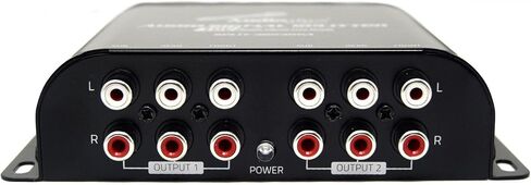 Audiopipe SPLIT3003RCA مضخم صوت متعدد 3 مخرجات Rca مع مشغل خط 10 فولت in Saudi Arabia