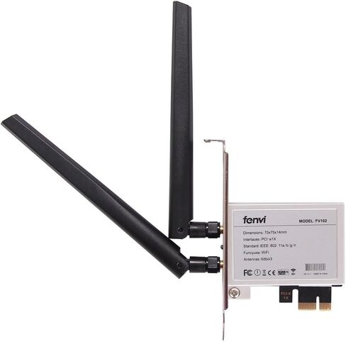 فينفي محول شبكة لاسلكية لسطح المكتب M.2(NGFF) الى منفذ الملحقات الاضافية السريع 1X محول (محول فقط!!لا يشمل بطاقة الشبكة) مدمج انتل 7260 8260 3160 9260 9265 NGFF M.2 وما الى ذلك ويندوز 7 و8 و10 in Kuwait