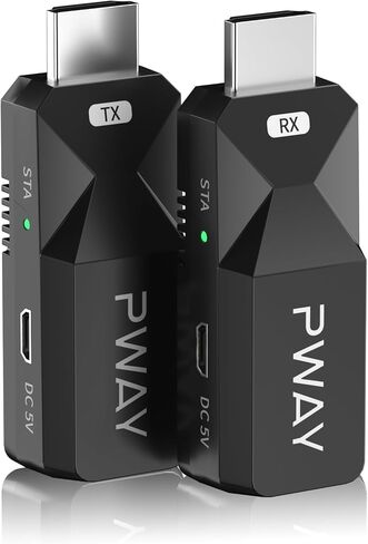 PWAYTEK HDMI Extender 165ft/50M HDMI Over Ethernet Cat5e/6/7, HDMI Extend Audio and Video Signal with 1080P, Support POC 3D HDMI1.3 HDCP1.2 EDID in Kuwait