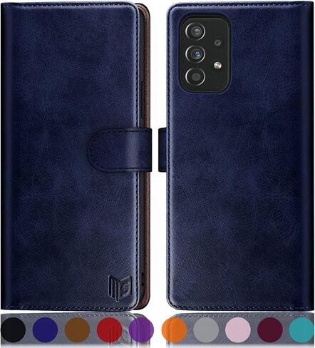SUANPOT for Samsung Galaxy A23 5G Wallet case with RFID Blocking Credit Card Holder,Flip Book PU Leather Protective Cover Women Men for Samsung A23 Phone case Black in Saudi Arabia