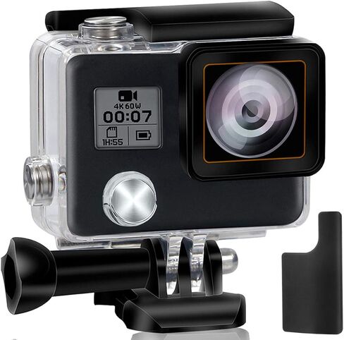 جراب Yimobra مقاوم للماء لهاتف Gopro Hero 4 3+ واقي 131FT/40M التصوير الفوتوغرافي تحت الماء بصورة البطل الشفاف (مقدم مرة واحدة أكثر) in Kuwait