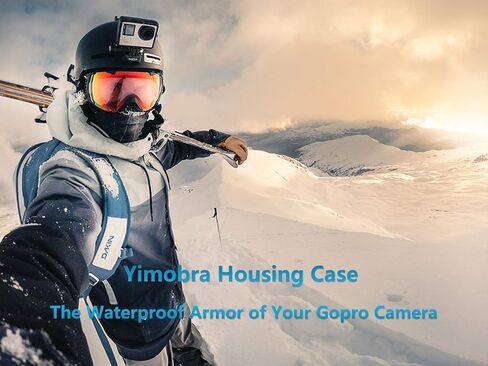 جراب Yimobra مقاوم للماء لهاتف Gopro Hero 4 3+ واقي 131FT/40M التصوير الفوتوغرافي تحت الماء بصورة البطل الشفاف (مقدم مرة واحدة أكثر) in Kuwait