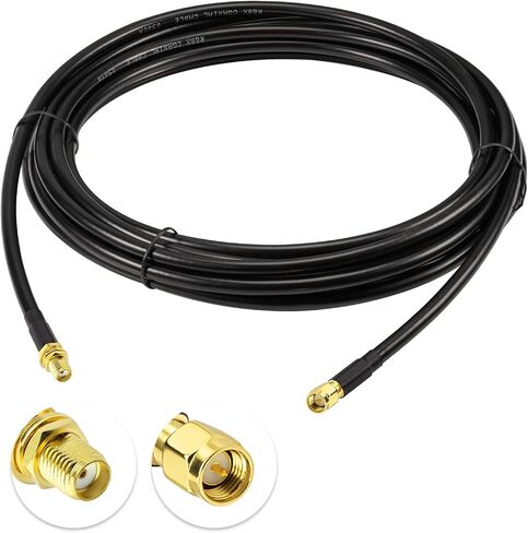 Superbat RF محوري SMA ذكر إلى SMA أنثى حاجز RG174 9.8ft كابل + 3 قطع RF Coax SMA طقم محول لمعدات SDR هوائي هام راديو، 3G 4G LTE هوائي، ADS-B، GPS وغيرها in Kuwait