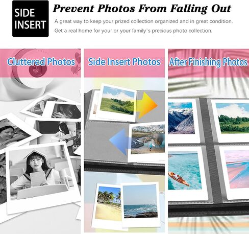 288 Pockets Photo Album for Fujifilm Instax Square SQ1/SQ6/SQ10/SQ20 Camera, Kodak Mini 3 Square,Mini Shot 3 Square, Mini Shot 3 Square Printer, Album for Instax Square Photo, Kodak 3x3" Photo in Kuwait