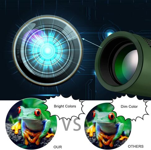 BLACKICE 40X60 Monocular Telescope High Power for Smartphone, Monocular for Adult with BAK-4 Prism for Hunting Wildlife Bird Watching Travel Camping Hiking in Kuwait