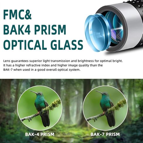 Monocular Telescope - High Definition Weatherproof Pocket Telescope - Includes Compact Monocular, Neck Strap & Cleaning Cloth, Monoculars for Adults High Powered in Saudi Arabia