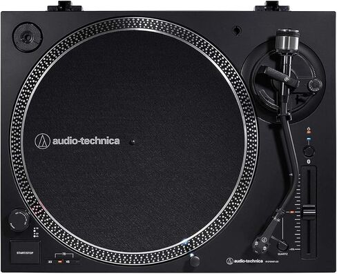 Audio Technica AT-LP120XBT-USB Bluetooth Wireless Direct-Drive USB Turntable Bundle with Bluetooth Monitor Speakers, Turntable Stylus Scale, and Cleaning Brush (4 Items) in Kuwait