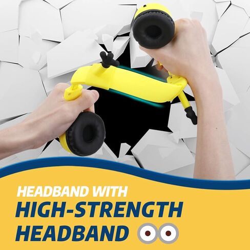 سماعات رأس Mumba Kids مع أذنين VoliDog، سماعات رأس سلكية فوق الأذن مع وظيفة مشاركة الموسيقى، حماية محدودة للسمع بحجم 85 ديسيبل، مادة آمنة غذائيًا، مقبس 3.5 مم (HS01) سماعة رأس للأطفال in Kuwait