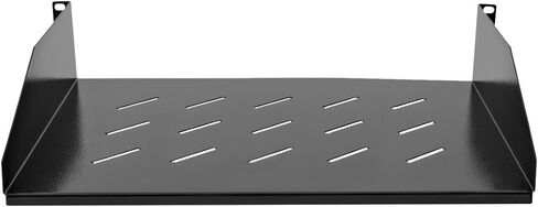 V7 Rack Mount Shelf Vented 2U - RMSH2UV-1N,Black in Saudi Arabia