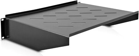 V7 Rack Mount Shelf Vented 2U - RMSH2UV-1N,Black in Saudi Arabia
