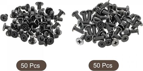 Uxcell مسامير فيليبس ذات الرأس المسطح M2x3mm M2x5mm مسامير متنوعة من الفولاذ الكربوني للكمبيوتر المحمول مجموعة واحدة in Saudi Arabia