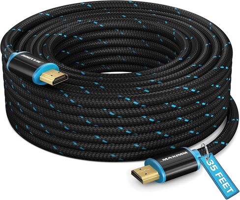كابل HDMI 4K Ultra HD 25 قدم (5 حزم) كابل HDMI 2.0 مجدول من النايلون، سرعة عالية 18 جيجابت في الثانية 4K60 هرتز HDR، ثلاثي الأبعاد، 2160p، 1080p، HDCP 2.2، ARC، كابلات HDMI للشاشات، HDTV in Kuwait