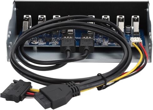 USB 3.0 Extension Front Panel, 19 Pin 8 Port Panel Computer Expansion Board, 5.25in Optical Drive Extension Front Panel Adapter for PC Computer in Kuwait