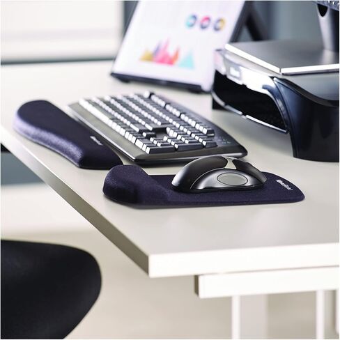 مسند المعصم Fellowes PlushTouch مع تقنية FoamFusion، أسود (9252101) in Kuwait