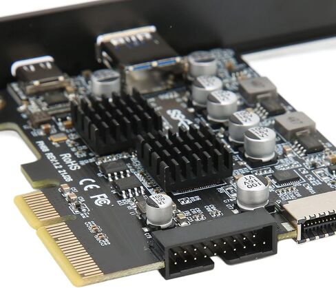 عداد بطاقة PCIE PCIE 3.0 إلى USB3.0، شريحة التحكم الرئيسية Vl822، عرض النطاق الترددي 16Gt/S، مصدر طاقة منفذ USB، ناقل حركة عالي السرعة 10 جيجا بايت في الثانية، شريحة حماية 2.2 أمبير in Kuwait