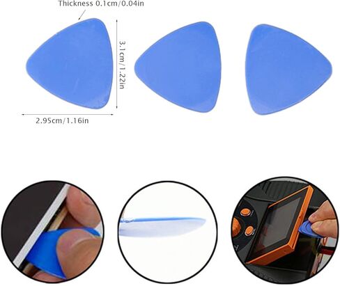 Orenic Electronics Repair Tool Kit, Plastic Spudger Opening Prying Bar, Triangular Sheet, Suction Cup, Opening Prying Bar, Electronic Repair Kit for Cellphone, Phone, Laptop, Tablet Screen Repairs in Kuwait