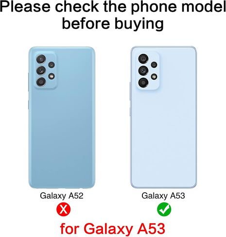 2PCS Galaxy A53 Back Rear Camera Lens Glass Replacement, ASDAWN Back Lens Glass for Samsung Galaxy A53 6.5 inches All Carriers with Free Lens Film + Installation Manual + Repair Tool Set in Saudi Arabia