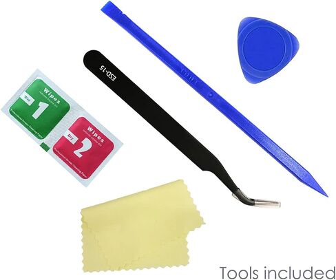 2 Packs Eaglewireless Rear Camera Glass Lens Replacement for Samsung Galaxy S10e G970U (All Carriers) with Pre-Installed Adhesive and Repair Toolkit (White) in Saudi Arabia