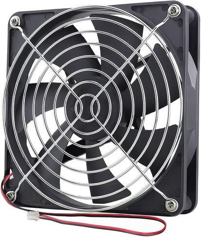 GDSTIME 4500RPM 80mm x 25mm 12V High Speed Dual Ball DC Cooling Fan 2 Pin in Kuwait