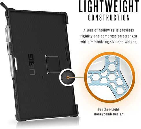 URBAN ARMOR GEAR UAG مصمم لهاتف Microsoft Surface Pro 7 Plus, Pro 7, Pro 6, Pro 5th Gen (2017) (LTE), Pro 4 Plyo FeatherLight Rugged [Ice] جراب إسقاط عسكري in Kuwait