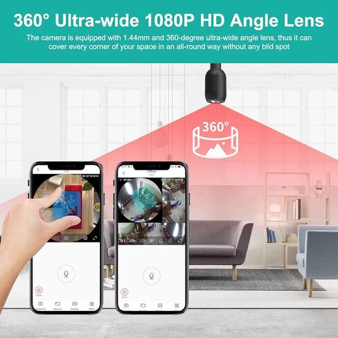 FINSUI كاميرا تجسس واي فاي كاميرا خفية 1080P HD كاميرات تجسس صغيرة لأمن المنزل سهلة الاستخدام لاسلكية داخلية أصغر كاميرا مربية مع كشف الحركة لمراقبة المكاتب المنزلية in Kuwait