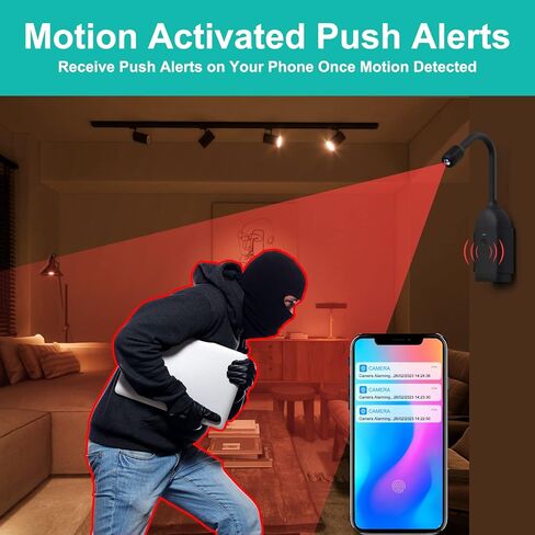 FINSUI كاميرا تجسس واي فاي كاميرا خفية 1080P HD كاميرات تجسس صغيرة لأمن المنزل سهلة الاستخدام لاسلكية داخلية أصغر كاميرا مربية مع كشف الحركة لمراقبة المكاتب المنزلية in Kuwait