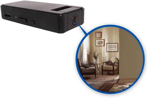 Brickhouse Security Camscura 160-Degree Tilt Hidden Camera with Pivoting Wide Angle Lens & Included 32GB SD Card for Nanny Cam, Family, Child, Spouse, Elderly Relative Surveillance, Loss Prevention in Saudi Arabia
