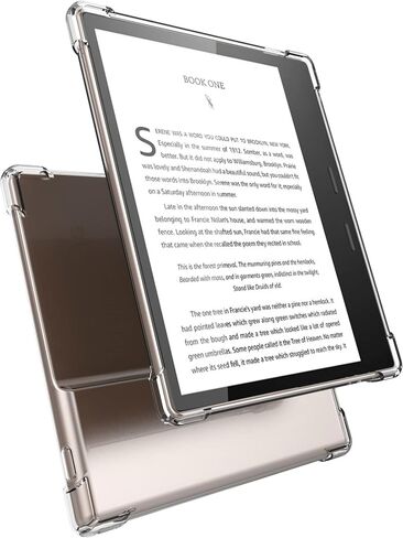 BOZHUORUI Clear Case for Kindle Oasis 10th Generation and Oasis 9th Generation - Slim Lightweight TPU Transparent Soft Back Cover Shell (Clear) in Saudi Arabia
