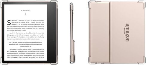 BOZHUORUI Clear Case for Kindle Oasis 10th Generation and Oasis 9th Generation - Slim Lightweight TPU Transparent Soft Back Cover Shell (Clear) in Saudi Arabia
