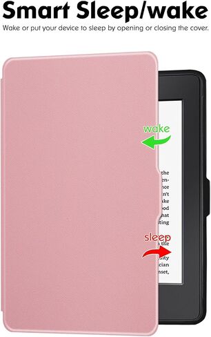 Slim Case for Kindle Paperwhite 5th/6th/7th Generation (Model No. EY21 & DP75SDI) - Lightweight PU Leather Folio Cover with Auto Sleep/Wake (Classic Black) in Kuwait