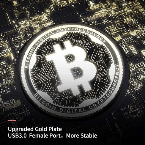 [2022 Newest Version] PCI-E Riser 1X to 16X Graphics Extension Cable for Bitcoin Litecoin ETH Coin Mining, 8 Solid Capacitors, 2X 6PIN and Molex 3 Power Options, 60cm USB 3.0 Cable(VER 010S, 3 Pack) in Kuwait