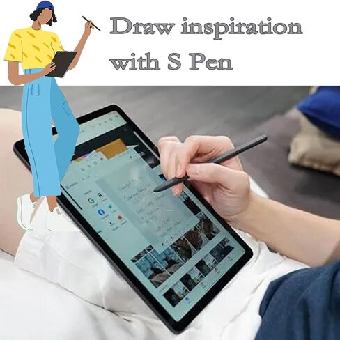 2 Pack Black Galaxy Tab S6 Lite Pen Replacement for Samsung Galaxy Tab S6 Lite S Pen Stylus Pen Replacement for Samsung Galaxy Tab S6 Lite S Pen in Saudi Arabia