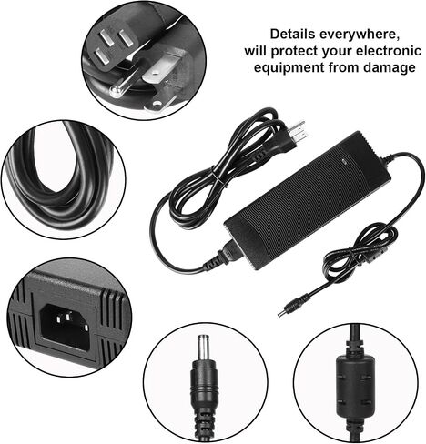 24V 6A Power Supply Adapter,AC 100-240V to DC 24 Volt 6 Amp 144W Power Adapter with 5.5mm x 2.5 DC Output Jack Transformers,Universal AC/DC Adapter for LED Strips 3D Printers CCTV Cameras LCD Monitors in Saudi Arabia