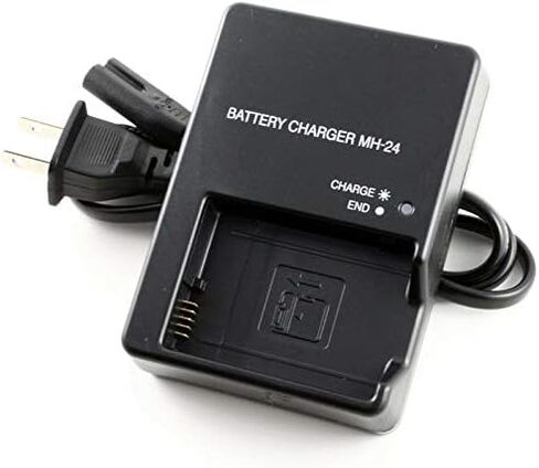 شاحن MH-24 متوافق مع بطارية نيكون EN-EL14 EN-EL14A Df Coolpix P7000 P7100 P7200 P7700 P7800 D3500 D5100 D5500 D3100 3400 D5200 D5600 in Kuwait
