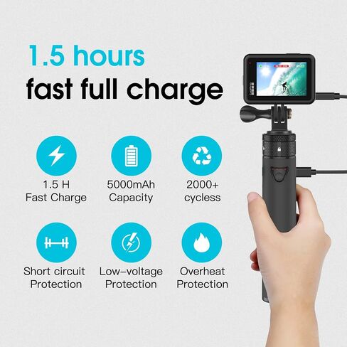 Smatree Portable Osmo Pocket 2 PowerStick(Power Bank) Compatible for DJI Osmo Pocket 2 / DJI Osmo Pocket 1, Handheld Smartphone Holder Mount Bracket for Osmo Pocket Camera in Saudi Arabia