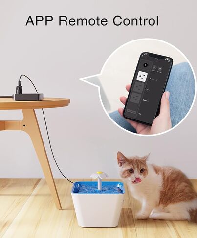 شريط طاقة ذكي، 3 منافذ USB و3 منافذ ذكية يتم التحكم فيها بشكل فردي، واقي زيادة التيار واي فاي يعمل مع أليكسا جوجل هوم، المنزل الذكي والمكتب والسفن السياحية والسفر، قابس مسطح متعدد القابس، 10 أمبير in Kuwait