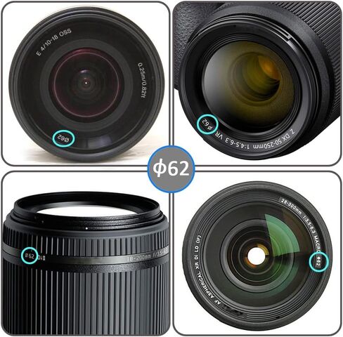 82mm Lens Cap for Sony FE 24-70mm f/2.8 for a7RV IV-2PCs | 82mm Lens Cover, for Sony FE 16-35mm f/2.8, a7IV, a7V, for Nikkor Z 24-70mm f/2.8, Z9, Center Pinch in Saudi Arabia