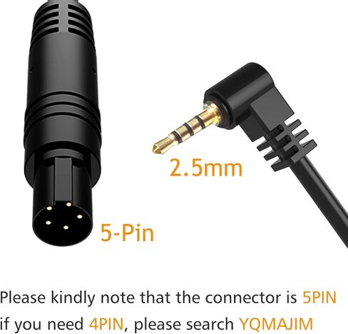5 Pin Dash Cam Cable,22 Ft 2.5mm Male to 5 Pin Backup Camera Cord in Saudi Arabia