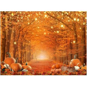 Allenjoy 7 x 5 FT Fall Photography Backdrop Thanksgiving Party Supplies Autumn Pumpkin Friendsgiving Background Decor Photo Booth Props in Kuwait