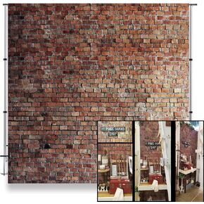 LFEEY 10x8ft خمر الطوب الأحمر جدار الصورة خلفية الوليد الطفل بنات الكبار صورة التصوير خلفية خلفية صور استوديو الدعائم in Kuwait