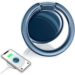 Phone Grip Wireless Charging Compatible, eSamcore Phone Ring Holder Finger Kickstand Work with Most Wireless Charger, Ceramic Ultra-Thin Cell Phone Stand for Hand Grip [2021 Navy Blue] in Kuwait