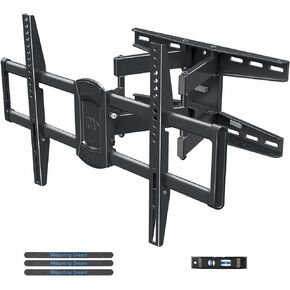 حامل دوار وإمالة على الحائط لتلفزيون Dream TV لمعظم أجهزة التلفاز مقاس 42-75 بوصة، حامل تلفزيون كامل الحركة مع أذرع مفصلية، الحد الأقصى VESA 600x400 مم وتحميل 100 رطل، يناسب مسامير خشبية مقاس 16 بوصة، MD2658 in Kuwait