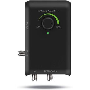 ANTOP HD Smart Boost Antenna Amplifier, HDTV Signal Booster, Amplifier with Dual Outputs for TV and Second Device,Enhances VHF/UHF/FM Reception,Compatible with All Antenna Brands, SBS-602B in Saudi Arabia